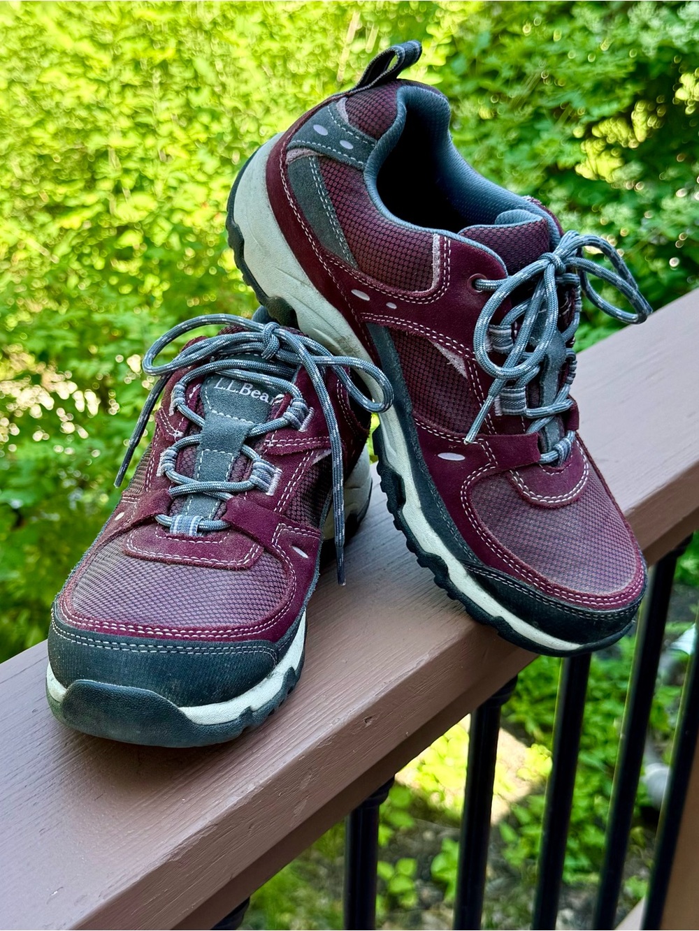 L.L. Bean plum tek 2.5 low hikers